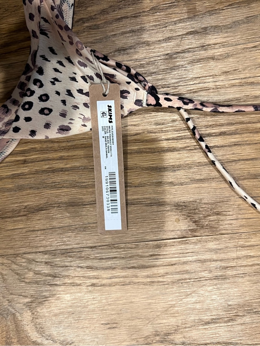 SKIMS Micro Leopard Print Triangle Bralette - Picture 4 of 5